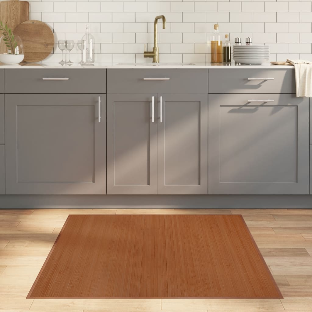 Koberec Obdélníkový Světle Přírodní Bambus