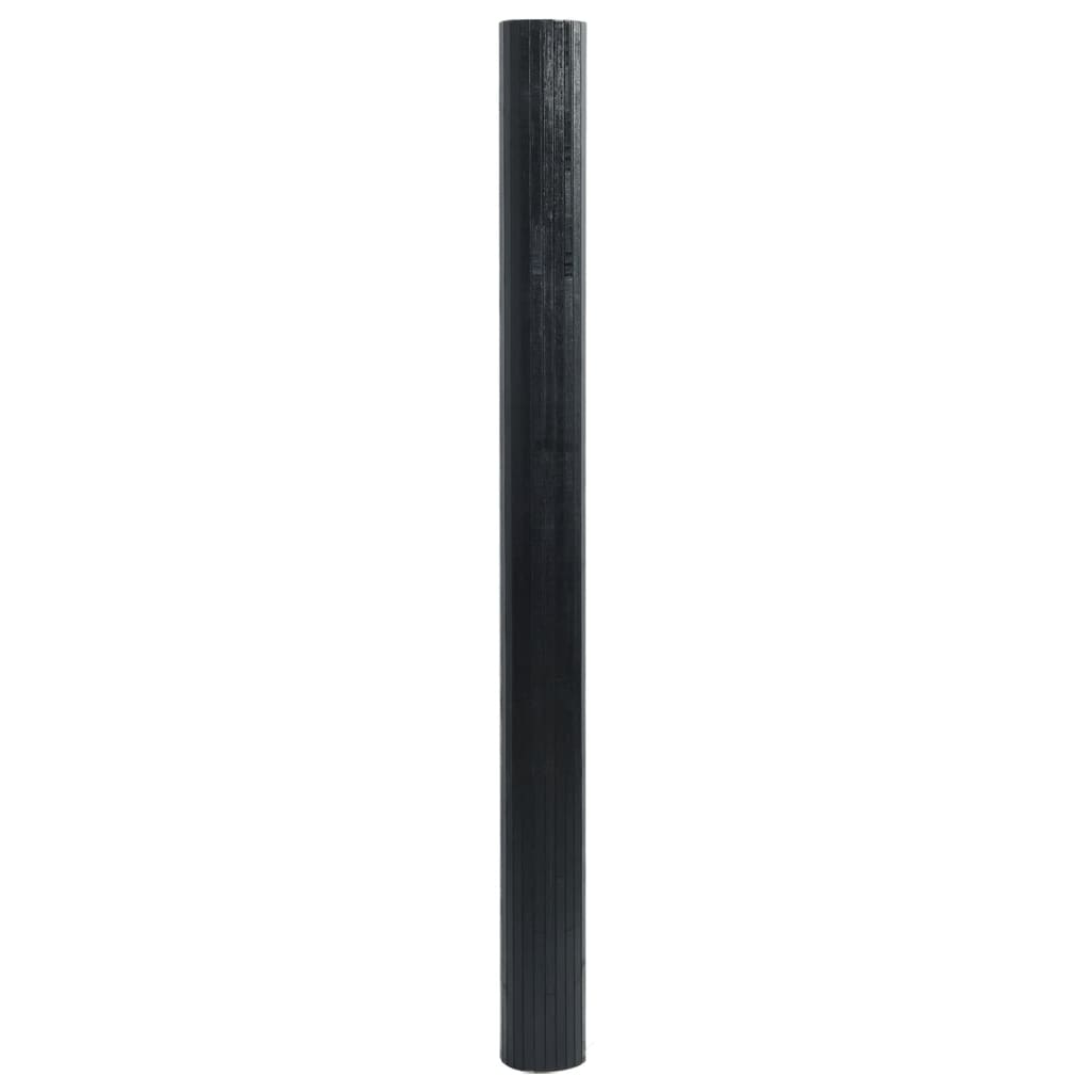 Paraván Černý Šířka 600 Cm Výška 165 Cm Bambus