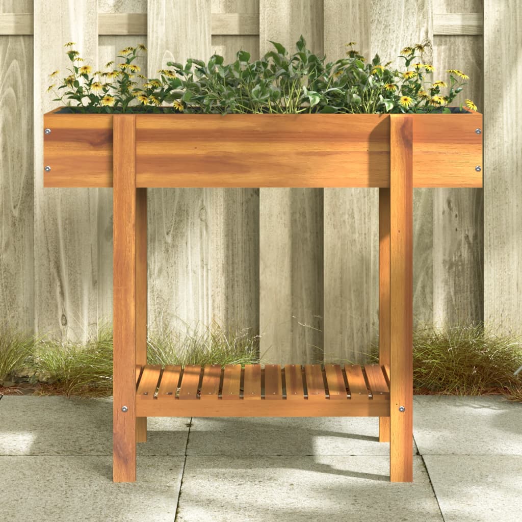 Zahradní Vyvýšený Záhon 90 X 30 X 75 Cm Masivní Akáciové Dřevo