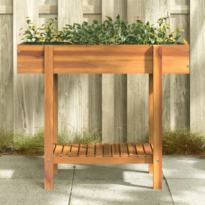 Zahradní Vyvýšený Záhon 90 X 30 X 75 Cm Masivní Akáciové Dřevo