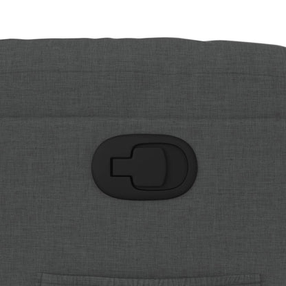 Polohovací Křeslo Tmavě Šedé Textil Tmavě Šedá