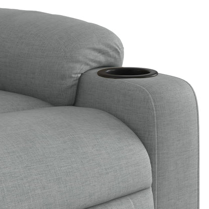 Polohovací Křeslo Světle Šedé Textil Světle Šedá