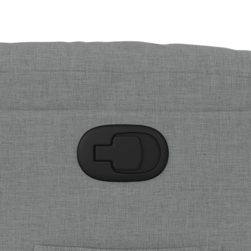 Polohovací Křeslo Světle Šedé Textil Světle Šedá
