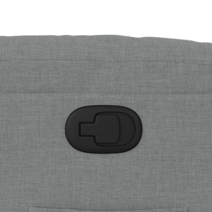 Polohovací Křeslo Světle Šedé Textil Světle Šedá