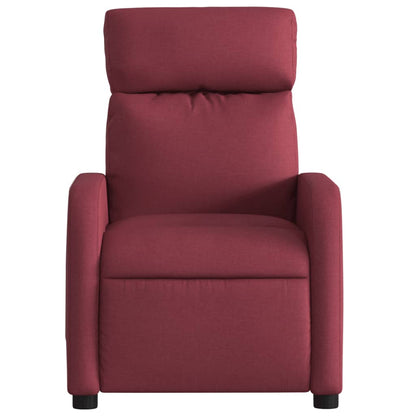 Polohovací Křeslo Vínové Textil Vínová Červená