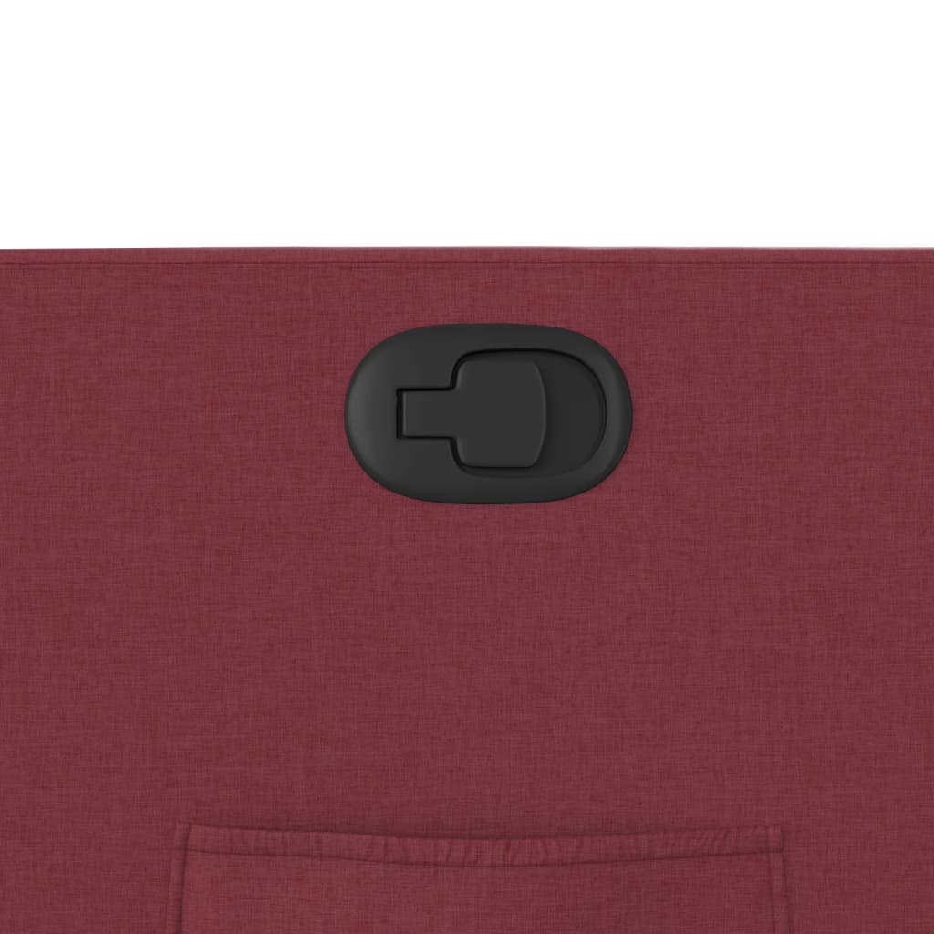 Polohovací Křeslo Vínové Textil Vínová Červená