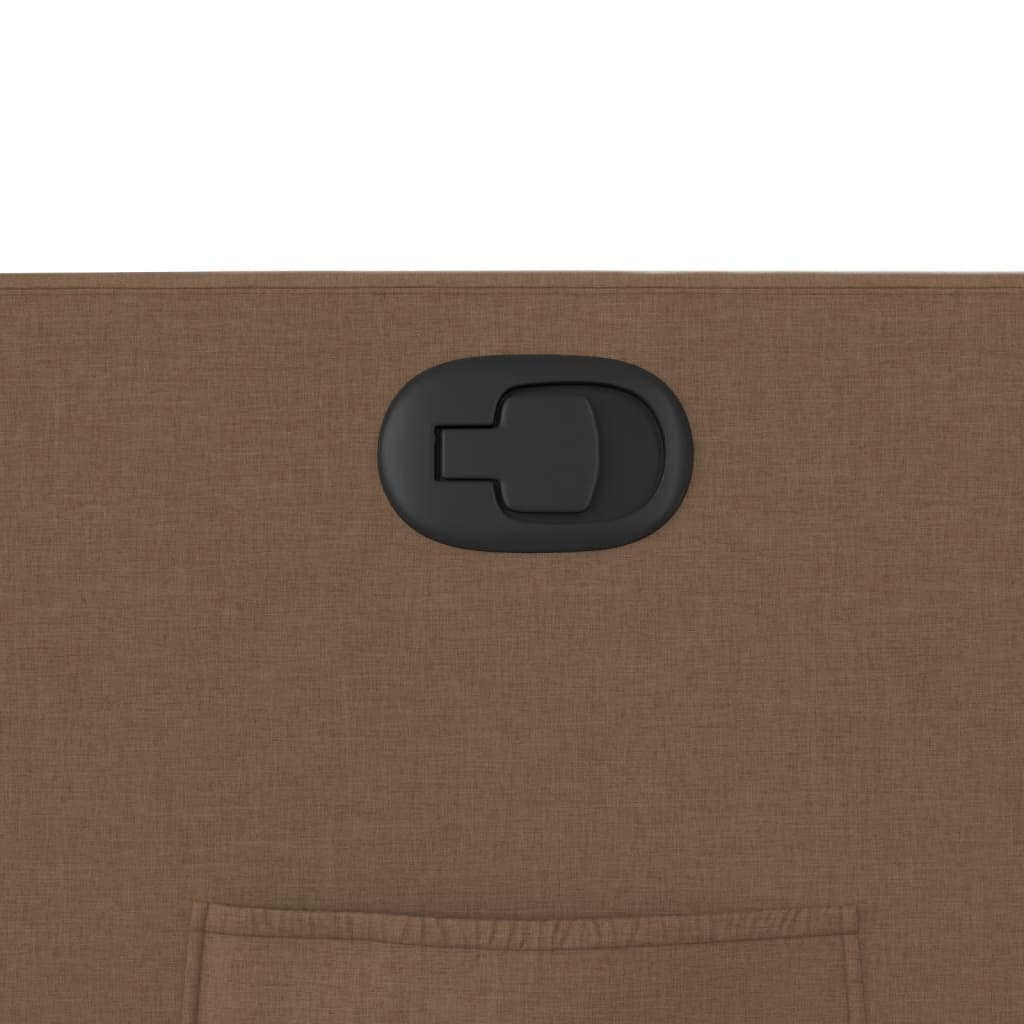 Polohovací Křeslo Hnědé Textil Hnědá
