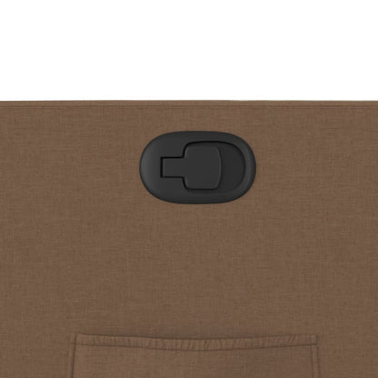 Polohovací Křeslo Hnědé Textil Hnědá