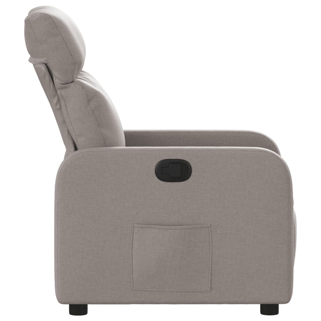 Polohovací Křeslo Textil Taupe