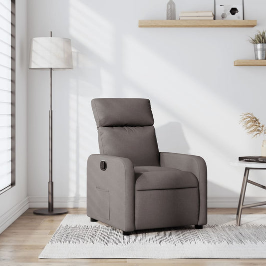 Polohovací Křeslo Textil Taupe