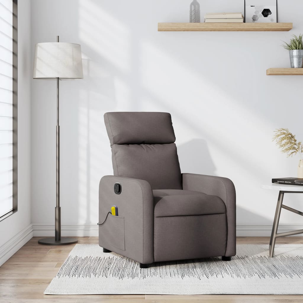 Polohovací Křeslo Textil Taupe