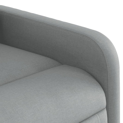 Polohovací Křeslo Světle Šedé Textil Světle Šedá