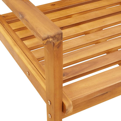 Zahradní Židle 2 Ks 66,5 X 65 X 81 Cm Masivní Akáciové Dřevo