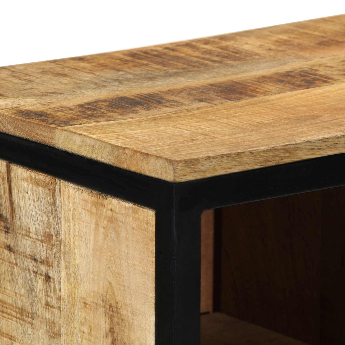 Skříň Na Obuv 50 X 30 X 110 Cm Masivní Mangové Dřevo Hnědá