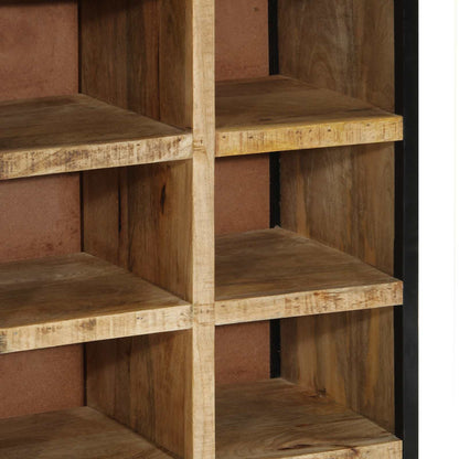 Skříň Na Obuv 50 X 30 X 110 Cm Masivní Mangové Dřevo Hnědá