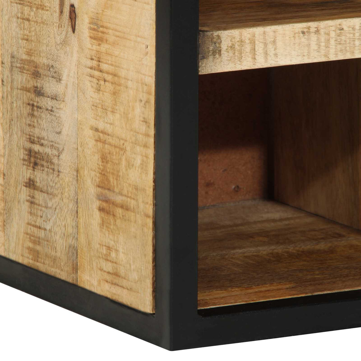 Skříň Na Obuv 50 X 30 X 110 Cm Masivní Mangové Dřevo Hnědá