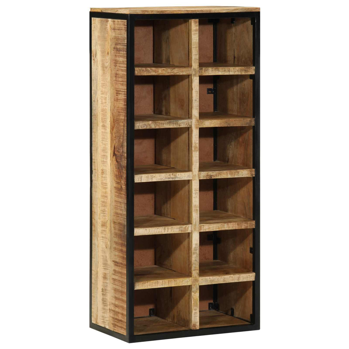 Skříň Na Obuv 50 X 30 X 110 Cm Masivní Mangové Dřevo Hnědá