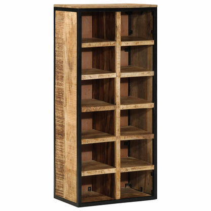 Skříň Na Obuv 50 X 30 X 110 Cm Masivní Mangové Dřevo Hnědá