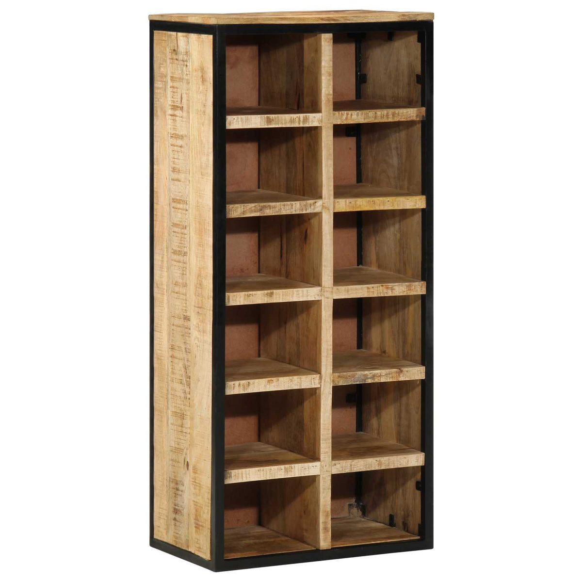 Skříň Na Obuv 50 X 30 X 110 Cm Masivní Mangové Dřevo Hnědá