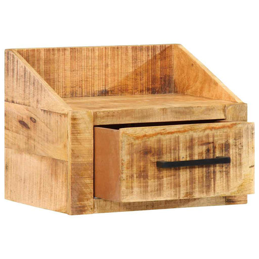 Noční Skříňka Hnědá 40 X 30 X 30 Cm Masivní Mangové Dřevo