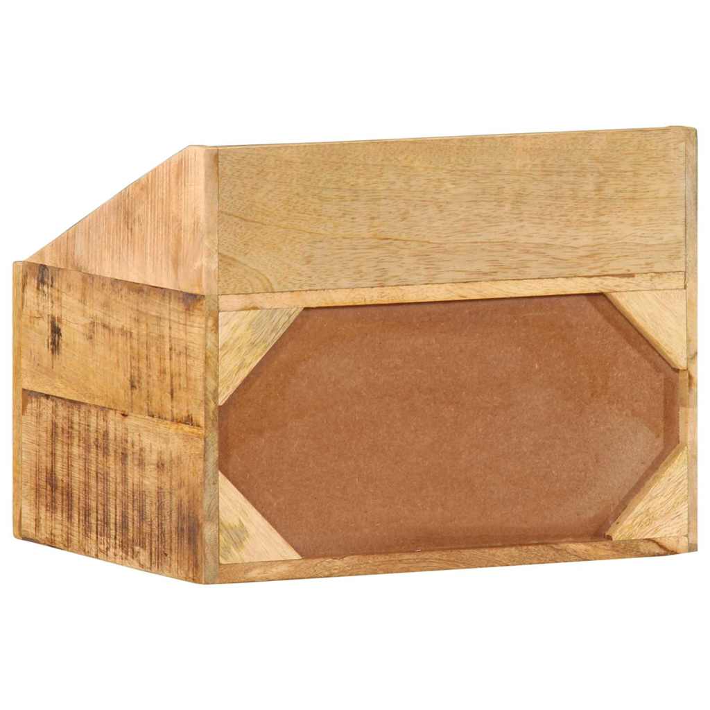 Noční Skříňka Hnědá 40 X 30 X 30 Cm Masivní Mangové Dřevo