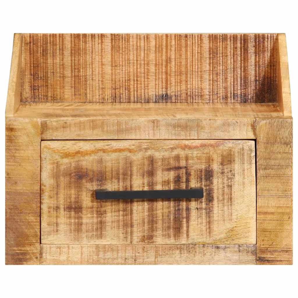Noční Skříňka Hnědá 40 X 30 X 30 Cm Masivní Mangové Dřevo