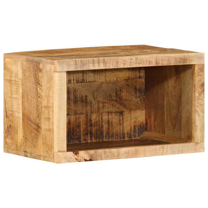 Noční Skříňka Hnědá 40 X 30 X 25 Cm Masivní Mangové Dřevo