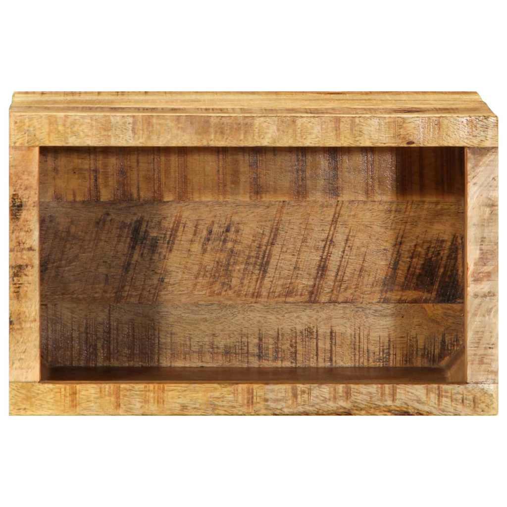 Noční Skříňka Hnědá 40 X 30 X 25 Cm Masivní Mangové Dřevo