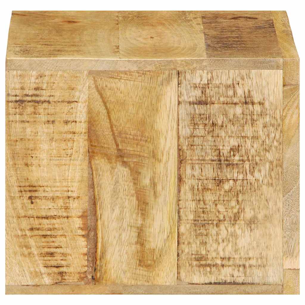 Noční Skříňka Hnědá 40 X 30 X 25 Cm Masivní Mangové Dřevo