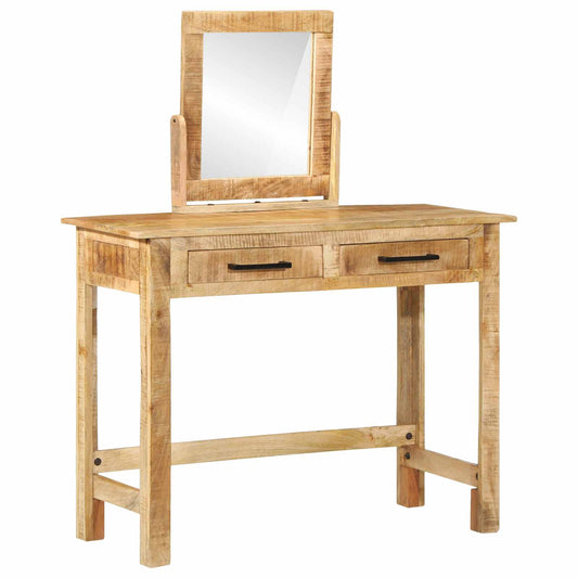 Kosmetický Stůl Hnědá 100 X 40 X 120 Cm Masivní Mangové Dřevo