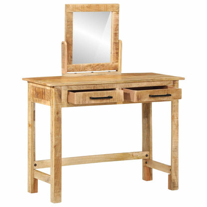Kosmetický Stůl Hnědá 100 X 40 X 120 Cm Masivní Mangové Dřevo