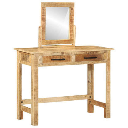 Kosmetický Stůl Hnědá 100 X 40 X 120 Cm Masivní Mangové Dřevo