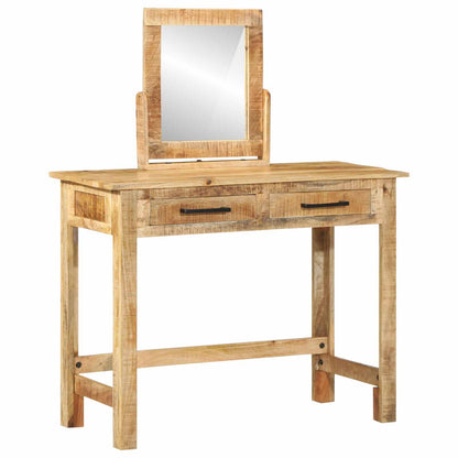 Kosmetický Stůl Hnědá 100 X 40 X 120 Cm Masivní Mangové Dřevo
