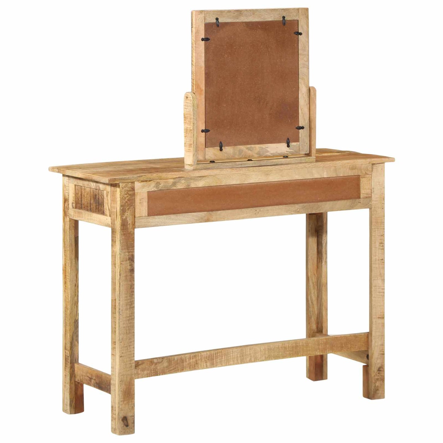 Kosmetický Stůl Hnědá 100 X 40 X 120 Cm Masivní Mangové Dřevo