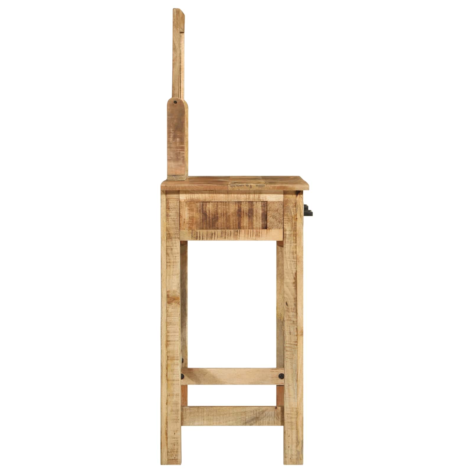 Kosmetický Stůl Hnědá 100 X 40 X 120 Cm Masivní Mangové Dřevo