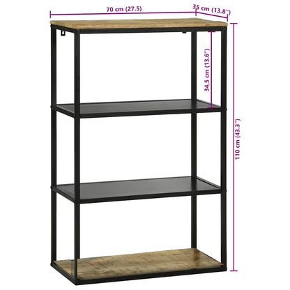 Knihovna 70 X 35 X 110 Cm Masivní Magnovníkové Dřevo