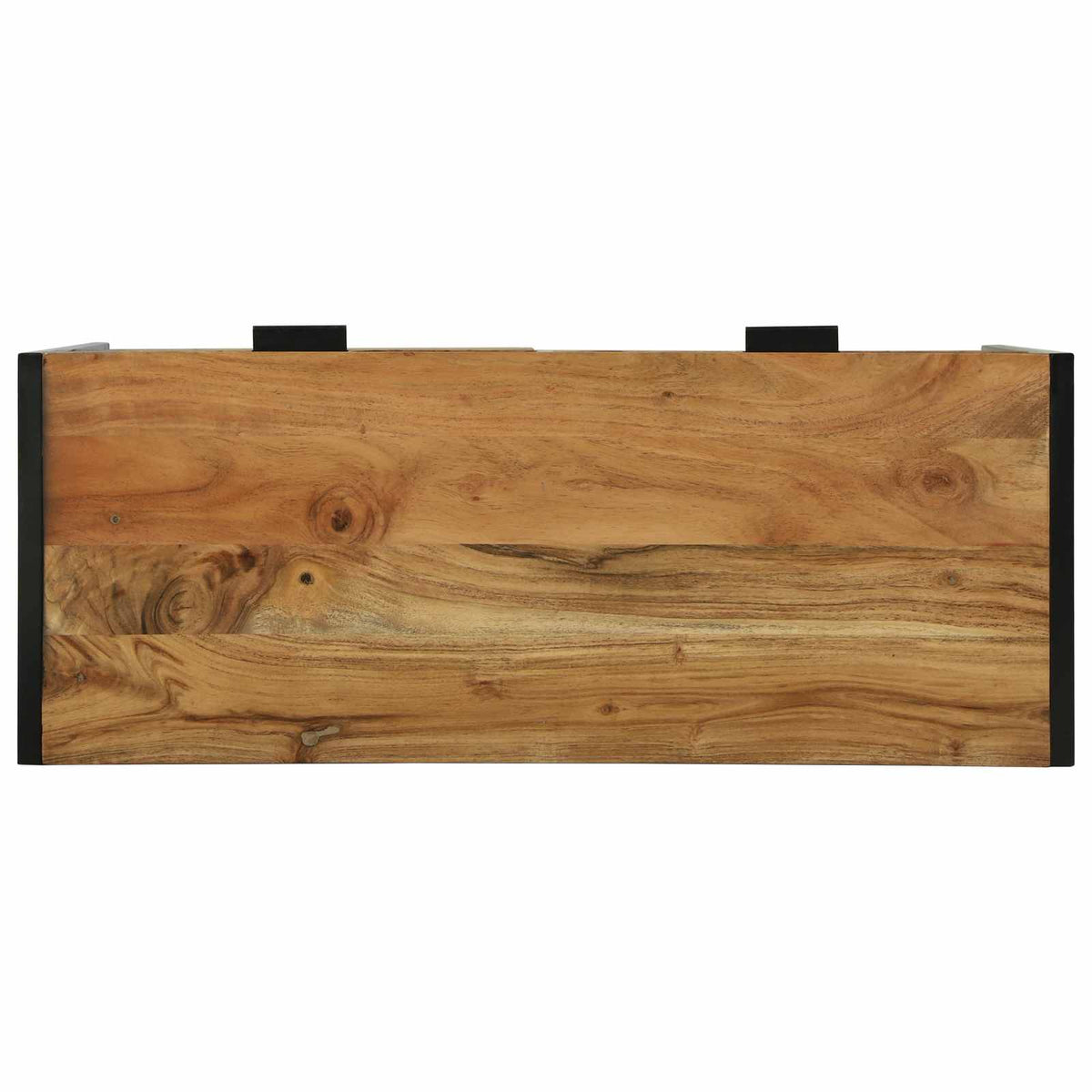 Konzolový Stolek Hnědá 90 X 35 X 75 Cm Masivní Akátové Dřevo