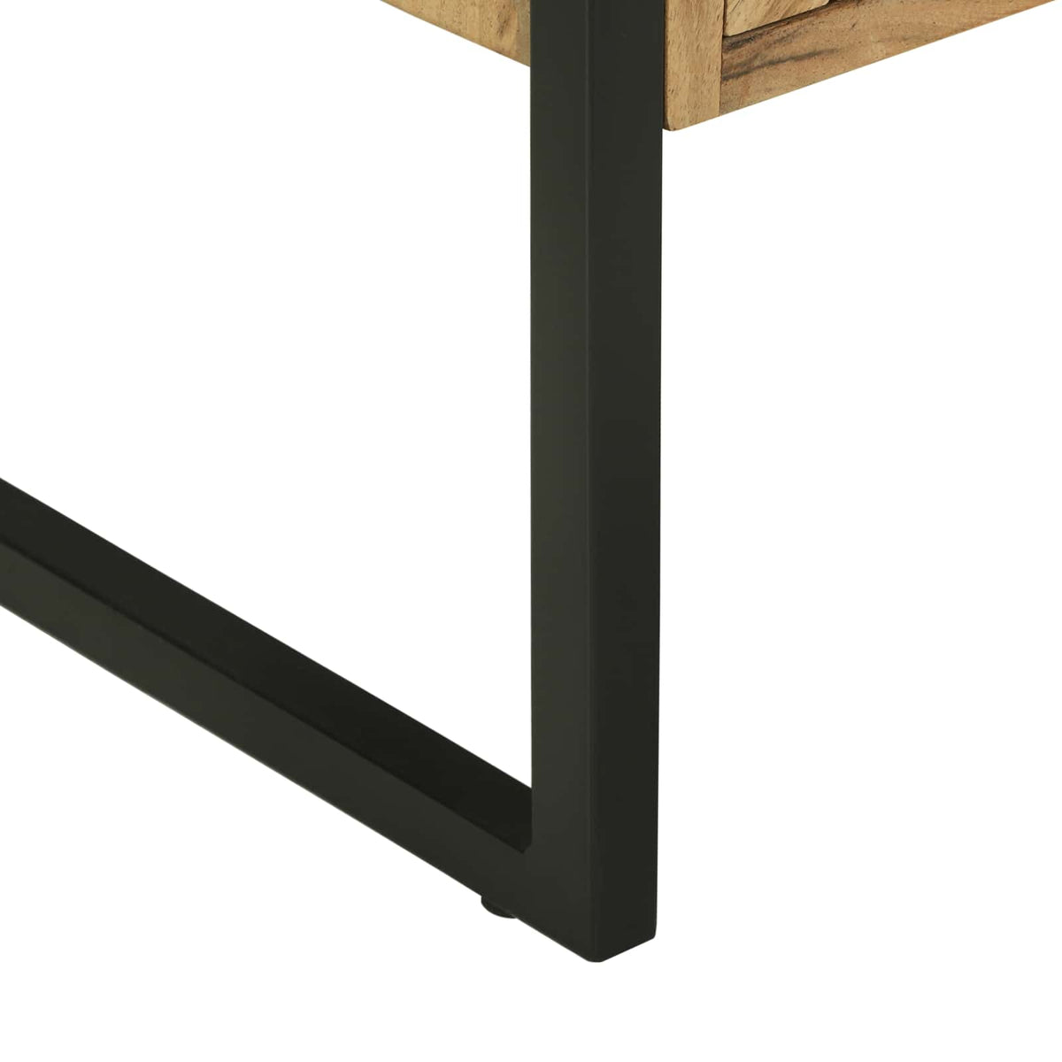 Servírovací Skříň 100 X 30 X 75 Cm Masivní Akáciové Dřevo