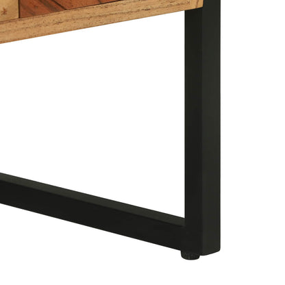 Televizní Skříň Hnědá 100 X 35 X 50 Cm Masivní Akátové Dřevo