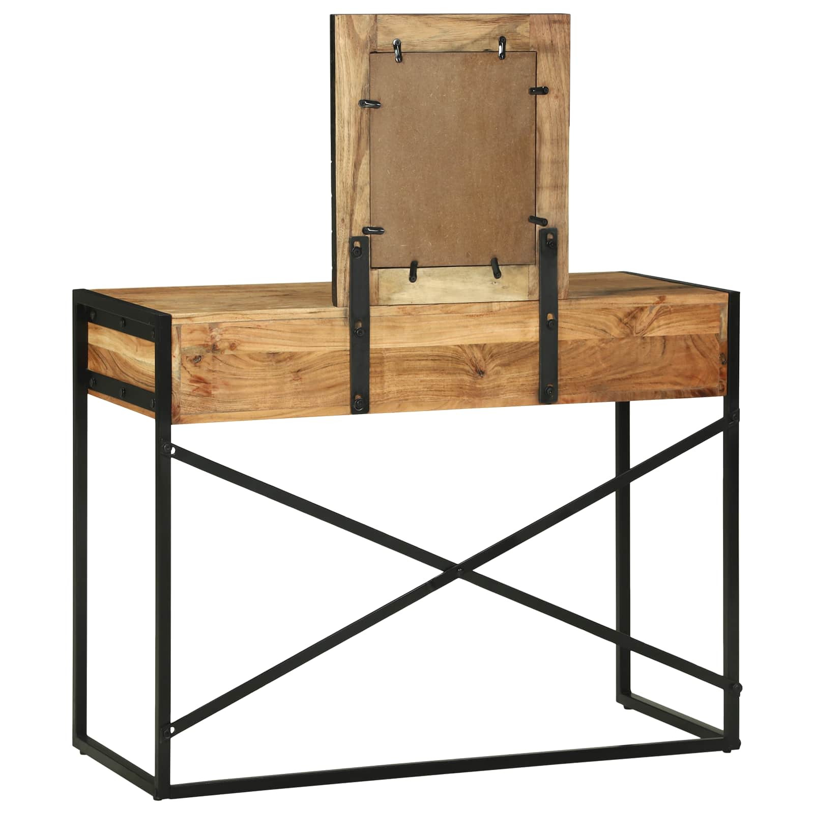 Kosmetický Stůl Hnědá 100 X 40 X 120 Cm Masivní Akátové Dřevo