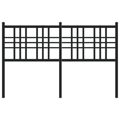 Kovové Čelo Postele Černé