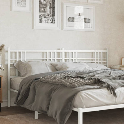 Kovové Čelo Postele Černé