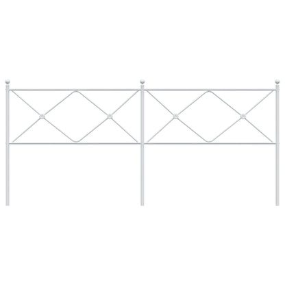 Kovové Čelo Postele Bílé