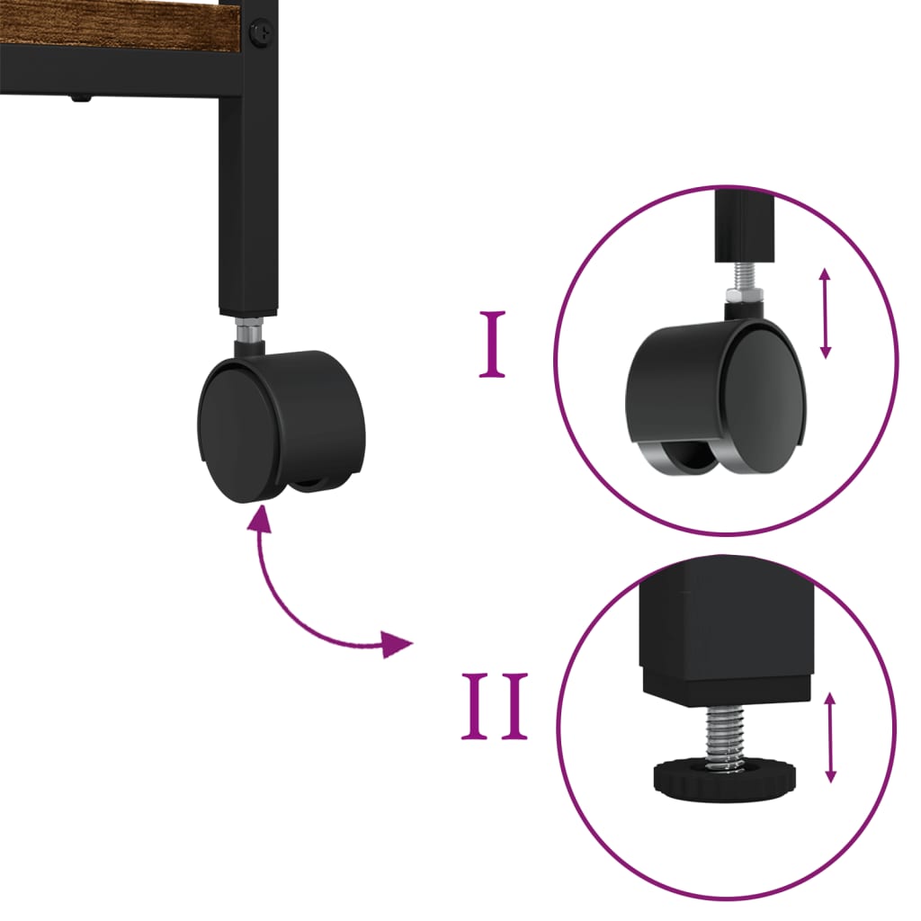 Stojan Na Tiskárnu 2Patrový 50X40X38 Cm Kompozit