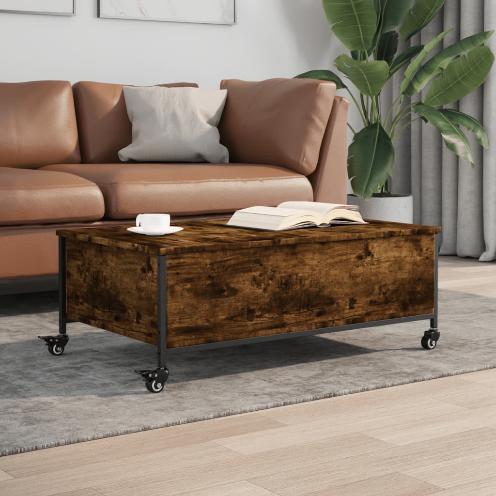 Konferenční Stolek Na Kolečkách 91X55X34 Cm Kompozit