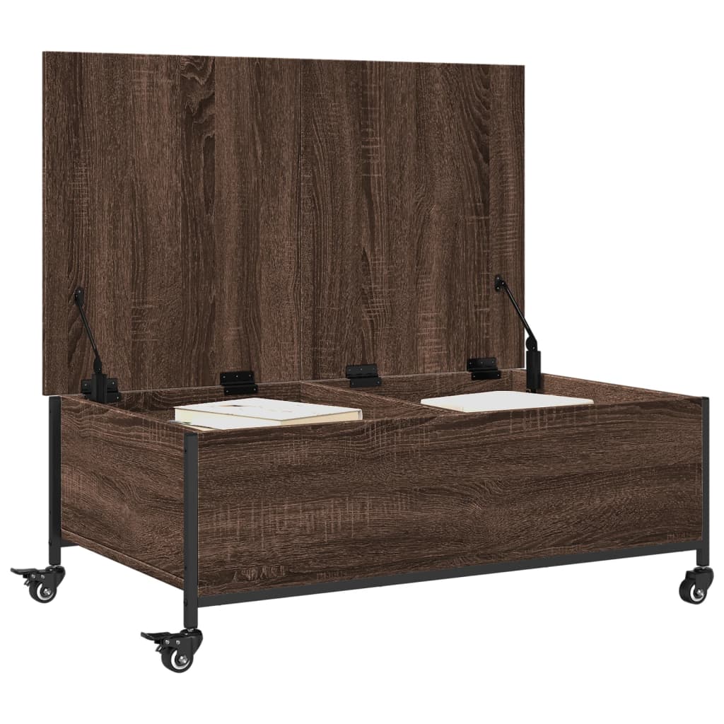 Konferenční Stolek Na Kolečkách 91X55X34 Cm Kompozit
