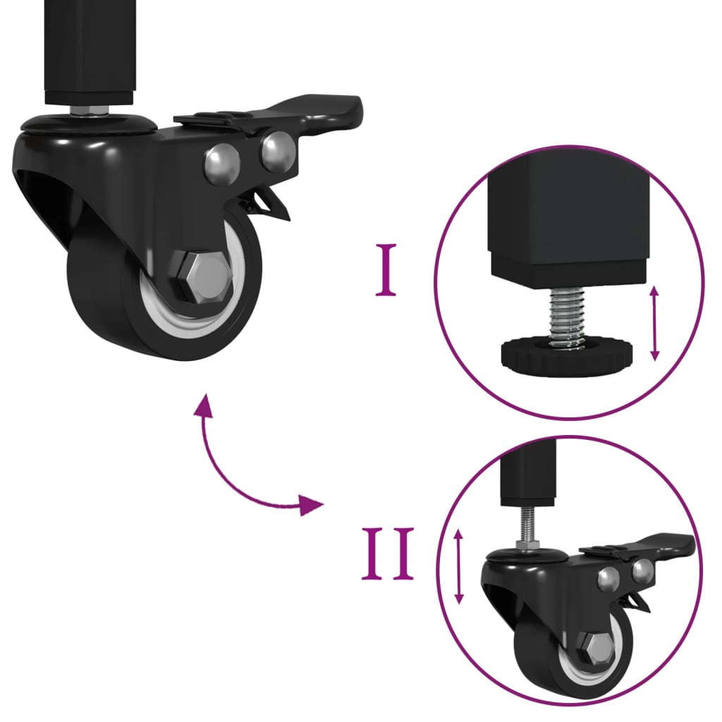 Kuchyňský Vozík 60 X 41 X 76 Cm Kompozitní Dřevo