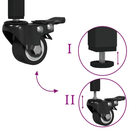 Kuchyňský Vozík 100X50X95 Cm Kompozitní Dřevo