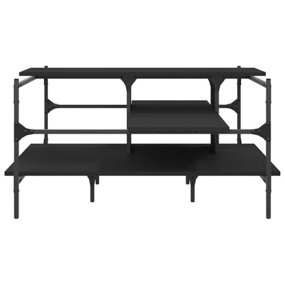 Konferenční Stolek Černý 100 X 100 X 48,5 Cm Kompozitní Dřevo