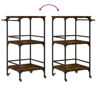 Kuchyňský Vozík 60,5X50X105 Cm Kompozitní Dřevo